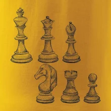 Šachové figurky kreslené