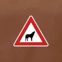Dopravní značka - Pozor vlk