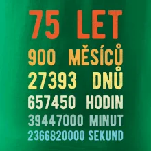 Narozeniny 75 přepočet času