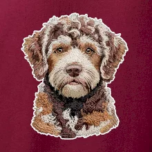 Lagotto romagnolo vyšívaná hlava