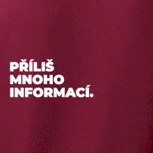 PŘÍLIŠ MNOHO INFORMACÍ.