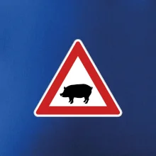 Dopravní značka - Pozor prase domácí