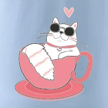 Hustá kočka v hrníčku