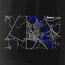 Neratovice - Mapa s vodními toky