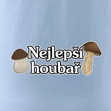 Nejlepší houbař - nápis s houbama