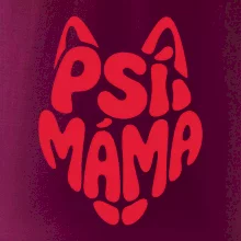 Psí máma nápis v hlavě