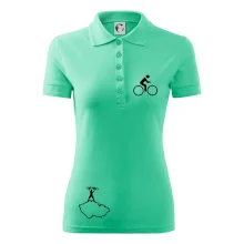 Mapa ČR + kolo na prsu