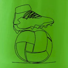 Fotbalový míč kopačka jedním tahem