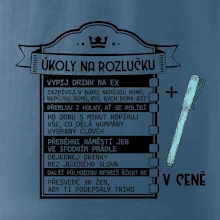 Vintage nápis Triko na rozlučku s úkoly pro ženicha