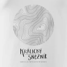 Králický Sněžník - vrstevnice v kruhu