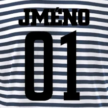 Fotbalový dres - vlastní jméno a číslo