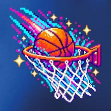 Pixel art basketbalový koš