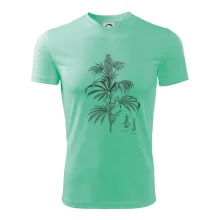 Konopí kytka černobílá