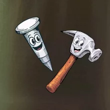 Parové triko - Kladivo a hřebík