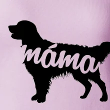 Zlatý retrívr máma obrys