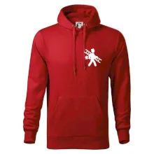 Kominík logo + nápis na zádech