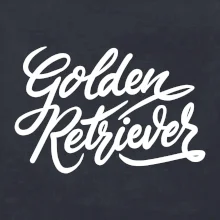 Golden retriever - nápis okrasný