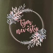 Tým nevěsty květinový kruh růžový