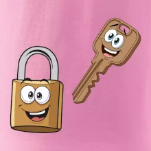 Parové triko - Zámek a klíč