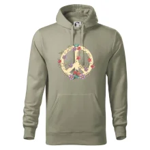 Peace symbol pískový