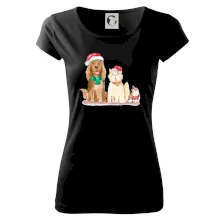 Veselé vánoce - pes, křeček a kočka