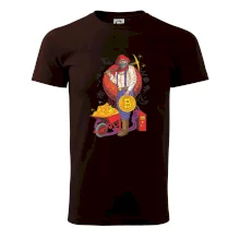 Horník těží bitcoiny