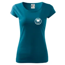 Knírač v kolečku na prsu