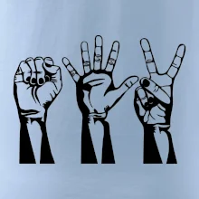 Kámen nůžky papír černé