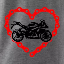 Moto srdce řetěz - supersport