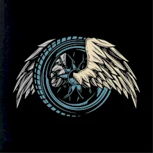 Moto kolo s křídly