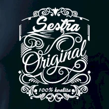 Vintage nejlepší sestra 100% kvalita