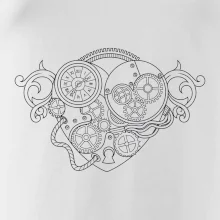 Steampunk srdce kreslené
