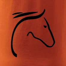 Kůň - hlava silueta