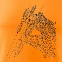 Nákres stožáru vysokého napětí