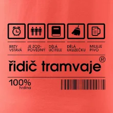 Čárový kód Řidič tramvaje