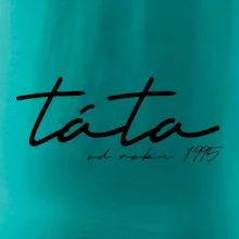 Psací nápis táta s ročníkem