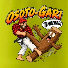 Osoto gari timber judo