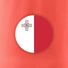 Vlajka Malta kulatá velká