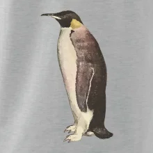 Tučňák kreslený vodovými barvami