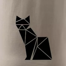 Origami kočka z boku