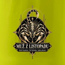 Muž z listopadu geometrický zlatý štír
