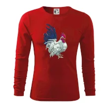 Kohout kreslený bílý