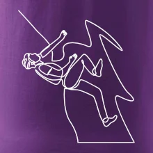 Lezec na skále jedním tahem