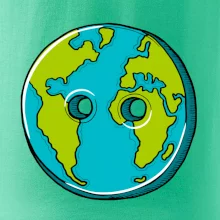 Planeta země knoflík (Pecka design)