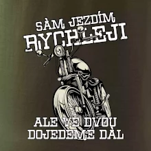 Sám jezdím rychleji, ale ve dvou dojedeme dál