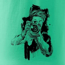 Fotograf kreslený tužkou