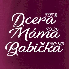 Dcera, máma, babička - vaše ročníky