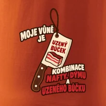 Vůně nafty dýmu a uzeného bůčku