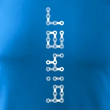 Biker nápis na výšku řetěz