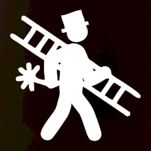 Kominík logo + nápis na zádech